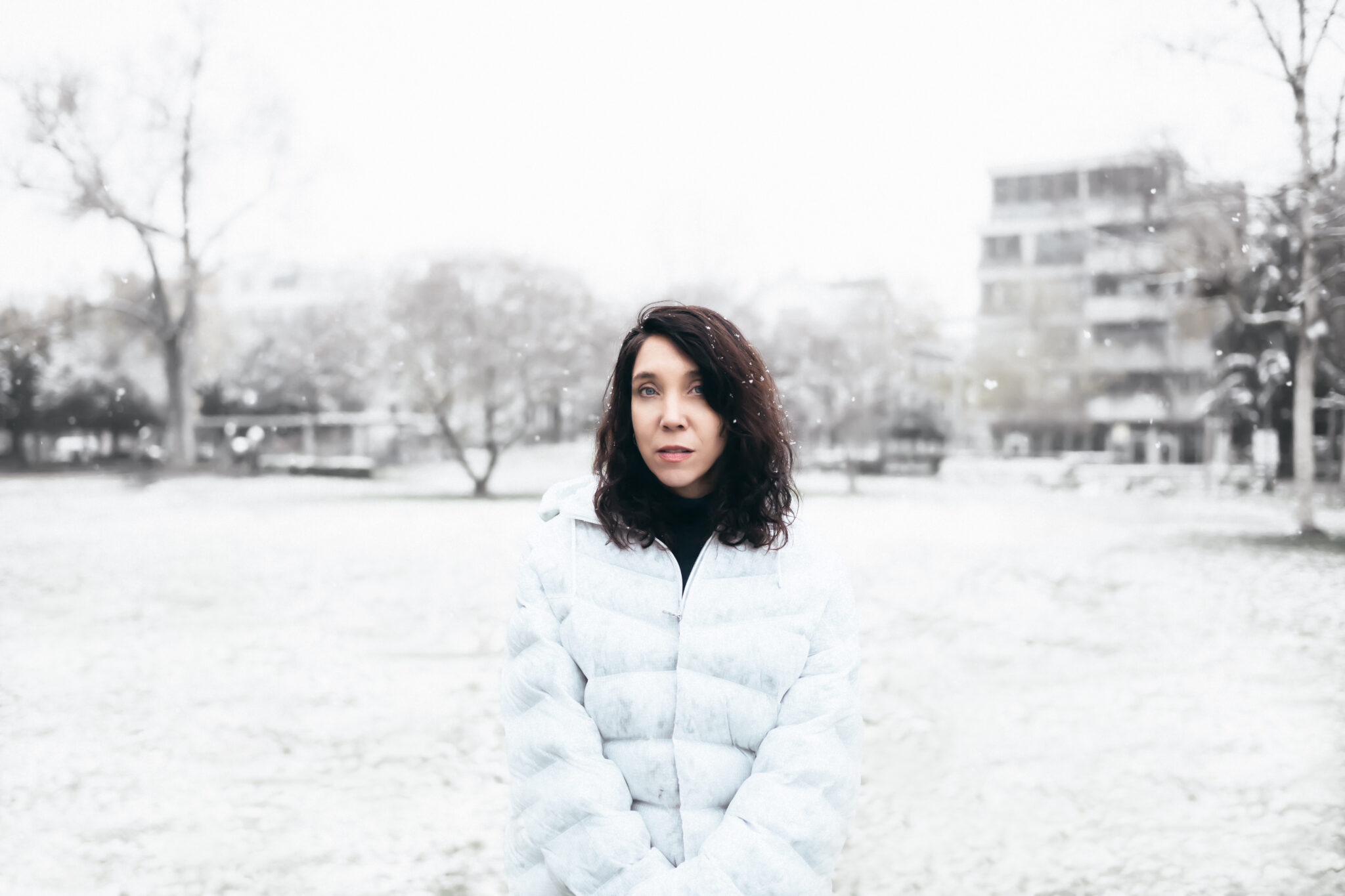Irina Kastrinidis portrait in winter